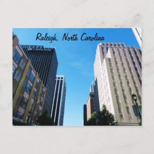 STADEN RALEIGH, N.C. vykort