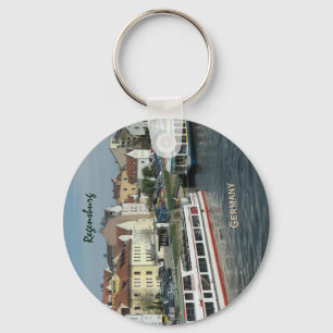 Staden Regensburg Tysklandare Nyckelring