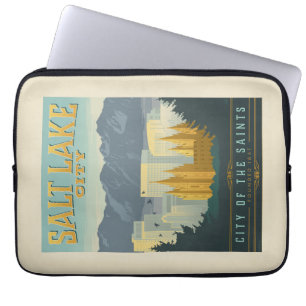 Staden Saints Salt Sjö City, Utah Laptop Fodral