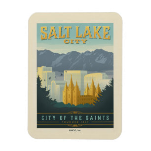 Staden Saints Salt Sjö City, Utah Magnet