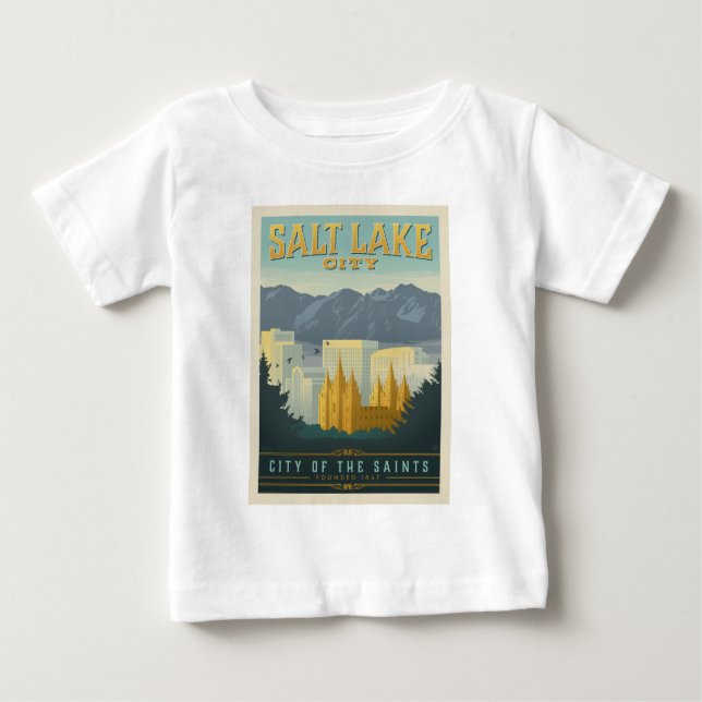 Staden Saints | Salt Sjö City, Utah T Shirt (Framsida)