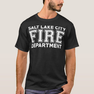 Staden Salt Sjö City Fire Rädding Utah Firefighte T Shirt