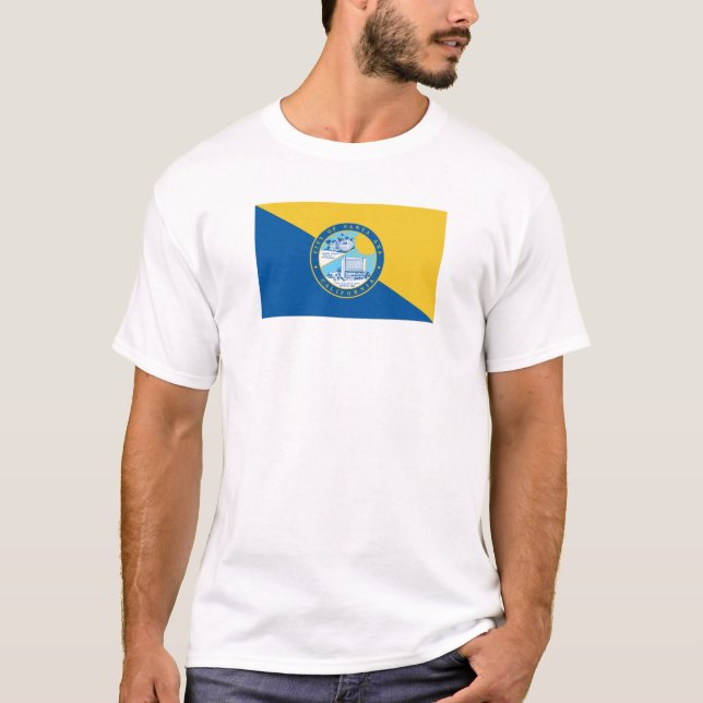 Staden Santa Ana, flagga T Shirt (Framsida)