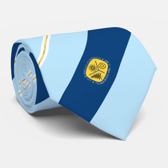 Staden Scranton (Pennsylvania) flagga Neck Tie Slips (Rullad)