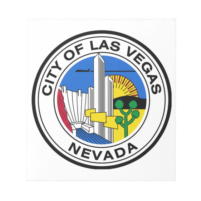 Staden Seal of Las Vegas (Nevada) Anteckningsblock (Framsida)