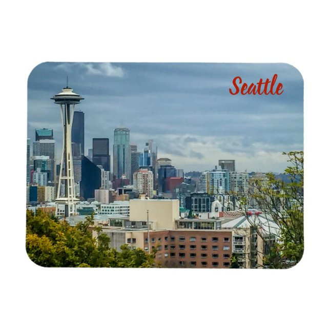Staden Seattle Magnet (Horisontell)