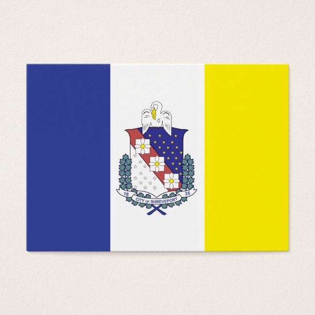 Staden Shavslöjport flagga Visitkort (Framsidan)