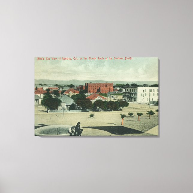 Staden Södra Stillahavsrutten Shasta Route Canvastryck (Framsida)