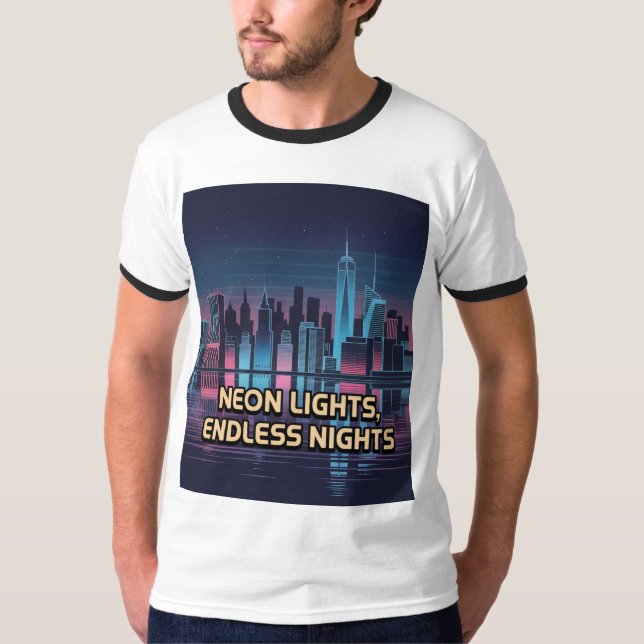 Staden Som Aldrig Sofver New York T Shirt (Framsida)
