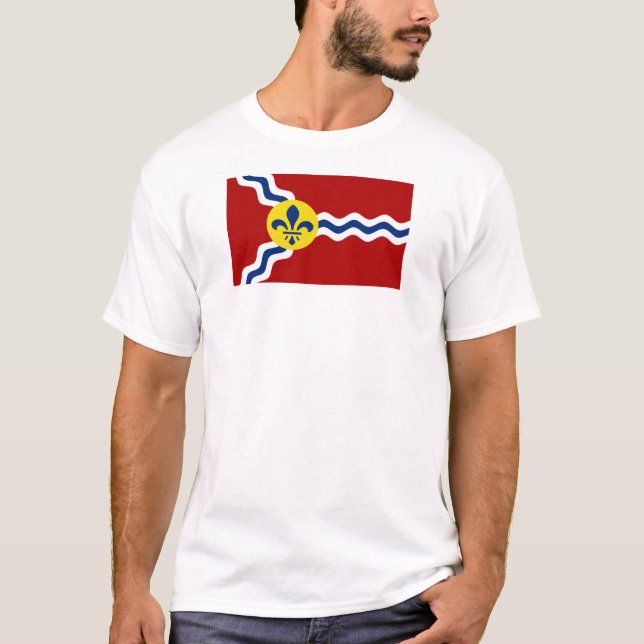 Staden St. Louis flagga T Shirt (Framsida)