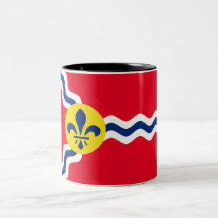 Staden St. Louis flagga Två-Tonad Mugg