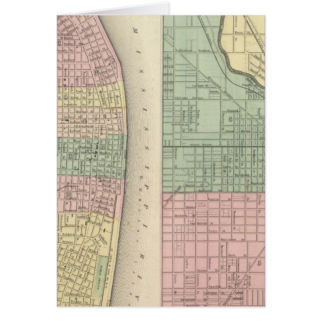 Staden St Louis, Missouri City of Chicago Hälsningskort (Framsidan)