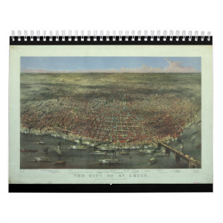 Staden St. Louis Missouri från 1874 Kalender