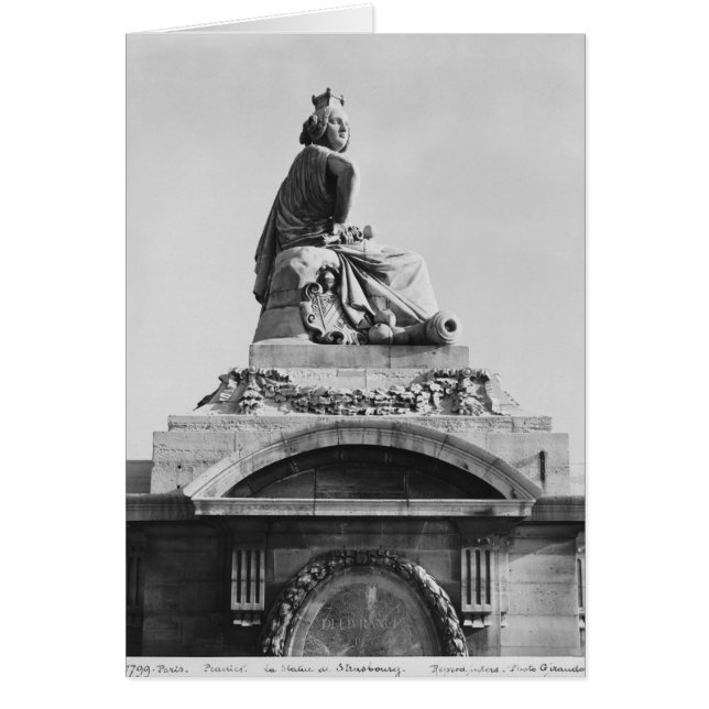 Staden Strasbourg Hälsningskort (Framsidan)