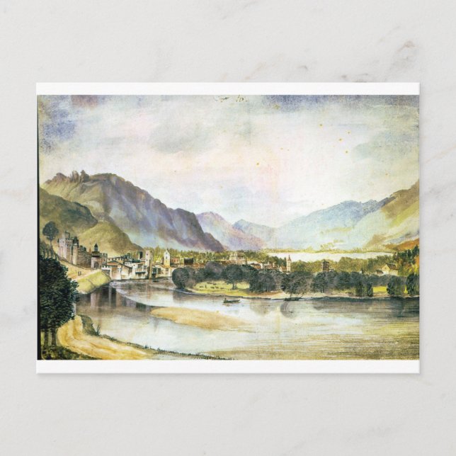 Staden Trento av Albrecht Durer Vykort (Framsida)