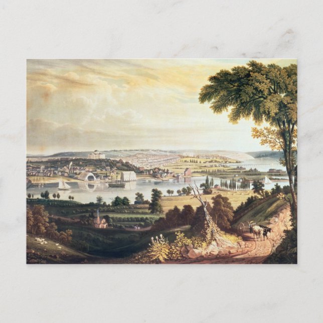 Staden Washington, utanför flottan Vykort (Framsida)