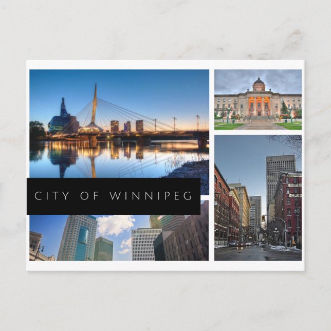 Staden Winnipeg Vykort (Front)