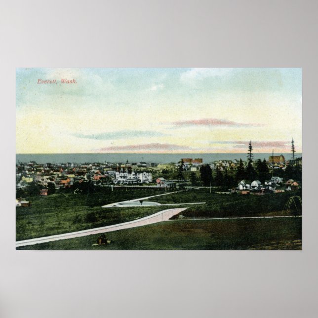 Stadens allmänna vy poster (Framsidan)