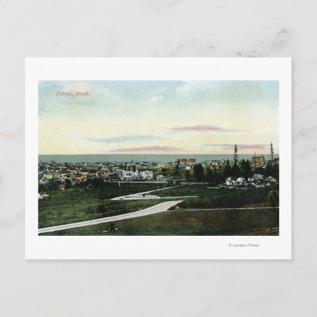 Stadens allmänna vy vykort (Framsida)