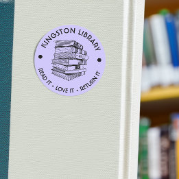 Stadens bibliotek Läs det Älska det Återlämna det Runt Klistermärke