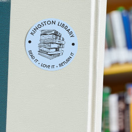 Stadens bibliotek Läs det Älska det Återlämna det Runt Klistermärke