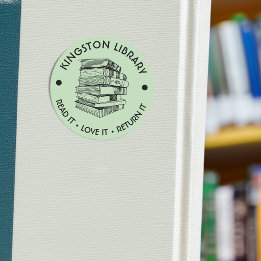 Stadens bibliotek Läs det Älska det Returnera det Runt Klistermärke