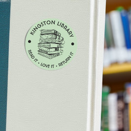 Stadens bibliotek Läs det Älska det Returnera det Runt Klistermärke