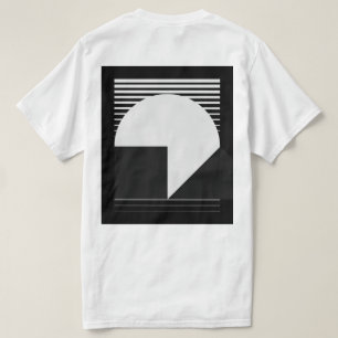 Stadens Bra Night - Minimalist City Måne T-Shirt