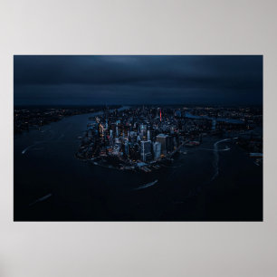 STADENS BYGGNAD AREALFOTOGRAFI POSTER