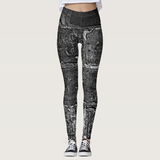 Stadens Chic: Coola Brick Wall Struktur Leggings (Framsida)