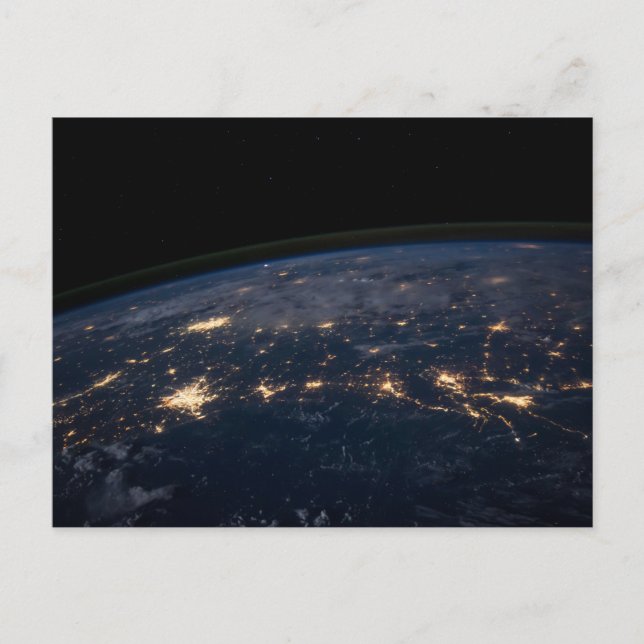 Stadens ljus i södra USA. Vykort (Framsida)