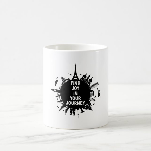 Städer Cityscape Skyline Funny Gift Idea Kaffemugg (Center)