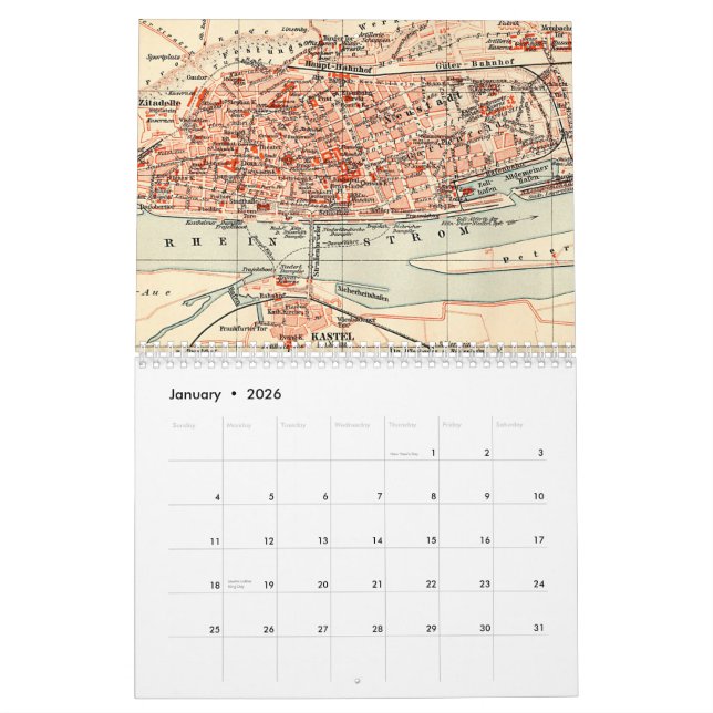 Städer för Tysklandare kalender (Jan 2026)