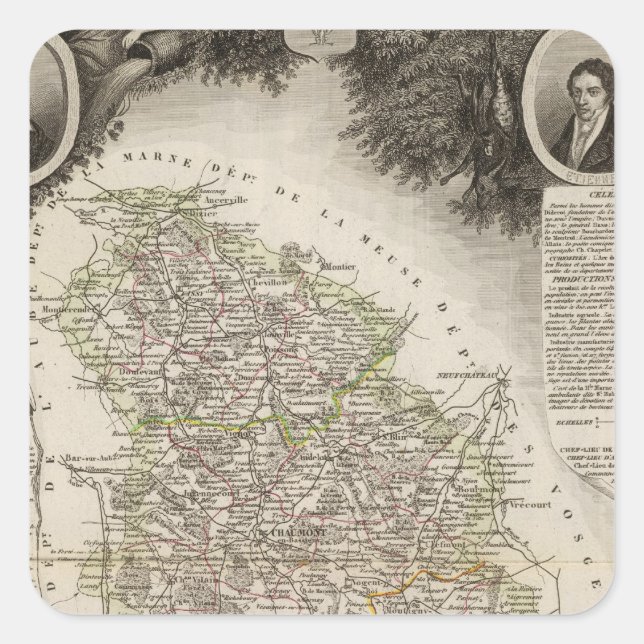 Städer Fyrkantigt Klistermärke (Framsida)