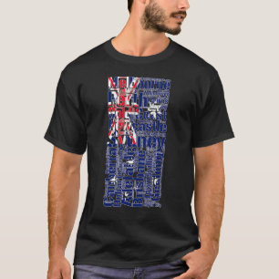 Städer i Australien Flagga Australian Roots Austra T Shirt