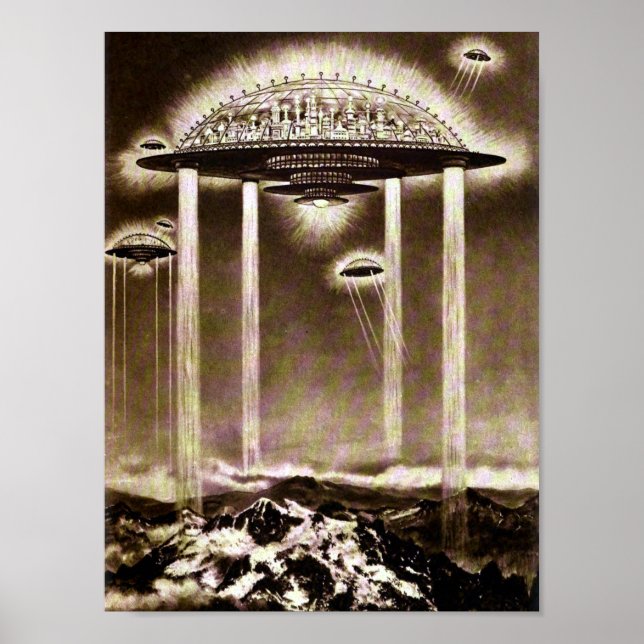 Städer i den framtida vintagen 1922 poster (Framsidan)