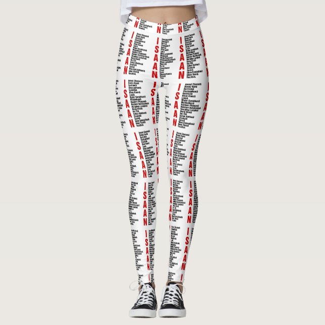 Städer i Isaan, Thailand Leggings (Framsida)