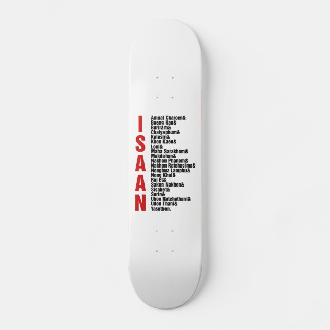 Städer i Isaan, Thailand Mini Skateboard Bräda 18,5 Cm (Framsida)