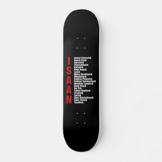 Städer i Isaan, Thailand Mini Skateboard Bräda 18,5 Cm (Framsida)
