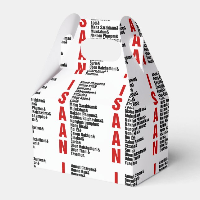 Städer i Isaan, Thailand Presentaskar (Framsidan Sidan)