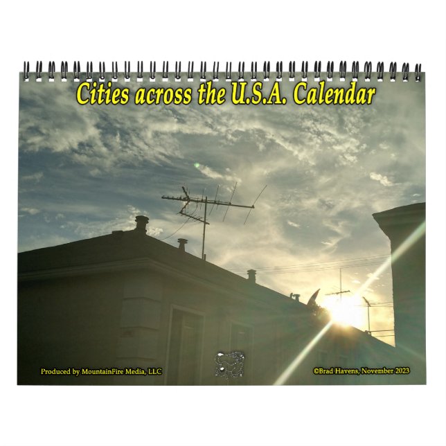 Städer över USA:s kalender (Omslag)
