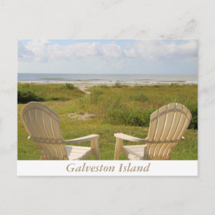 Städer på Galveston Island-vykort Vykort