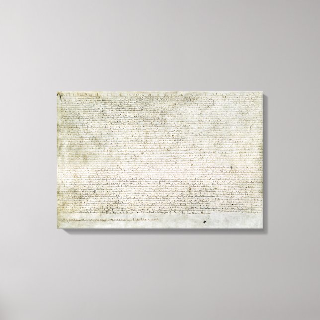 Stadgan om friheter för Magna Carta Canvastryck (Framsida)