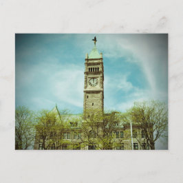 STADHALTEN LÅNGT MASSACHUSETT POSTCARD VYKORT
