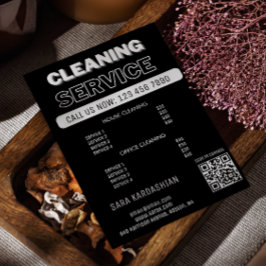 Städhjälp Pris Städtjänster Skanna För Att Ansluta Flygblad