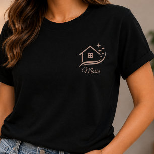 Städhjälp Städar Hus Lysande Företag T Shirt