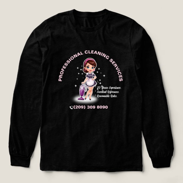 Städhjälp Städtjänst Bilmagnet Husstädning  T Shirt (Design framsida)