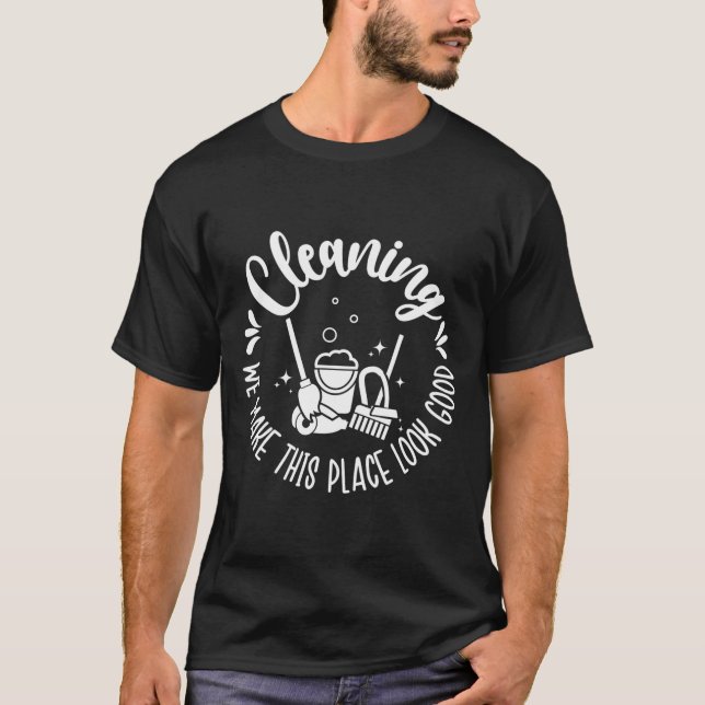 Städhjälte Värd Städhjältar Städhjälp Appreciation T Shirt (Framsida)