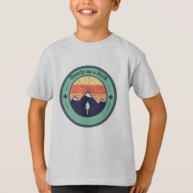 Stadig som en klippa t shirt (Framsida)