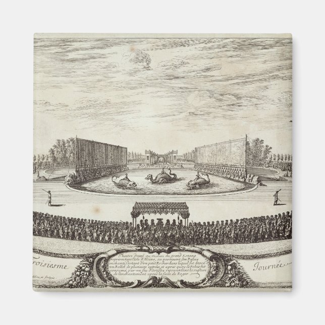 Stadium på stor damm som representerar magnet (Framsidan)